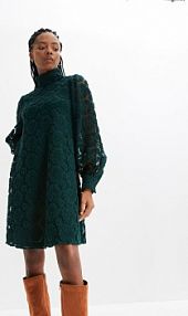 Sukienka mini z koronki  Bonprix