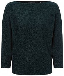 Koszulka z długim rękawem Kobiety Sztuczne włókno zielony/czarny jednolity 38 zero damski