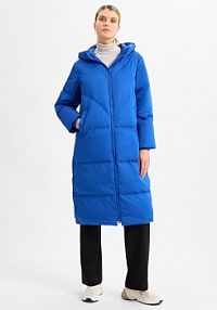 Płaszcz puchowy  YASirima Kobiety Sztuczne włókno niebieski jednolity M Y.A.S damski