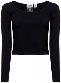 Koszulka z długim rękawem  NMSofina Kobiety Sztuczne włókno czarny jednolity M/L Noisy May damski