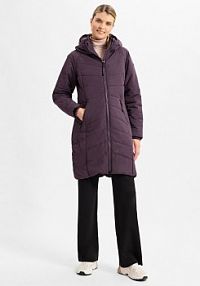 Pikowany płaszcz   Dizzie Kobiety Sztuczne włókno lila jednolity M Ragwear damski