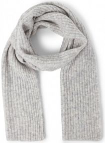 Szalik  MMLora Kobiety Wełna szary jednolity ONE SIZE MOS MOSH damski