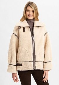 Kurtka przejściowa  Ariana Kobiety Sztuczne włókno beżowa jednolity 38 EDITED damska