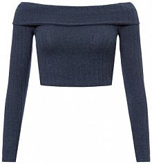 Koszulka z długim rękawem  NMVillage Kobiety Sztuczne włókno niebieski jednolity XL Noisy May damski