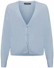 Kardigan  z zawartością alpaki  MMThora Kobiety Sztuczne włókno niebieski jednolity XS MOS MOSH