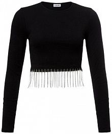 Koszulka z długim rękawem  NMMaya Kobiety Bawełna czarny jednolity XL Noisy May damski