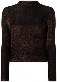 Koszulka z długim rękawem  NMMabelle Kobiety Sztuczne włókno brązowy marmurkowy XS Noisy May damski