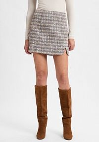 Spódnica   YASSiraz Kobiety szara/brązowa wzorzysty XL Y.A.S