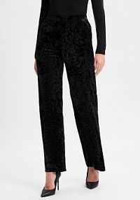 Spodnie materiałowe  Corin Kobiety Sztuczne włókno czarne jednolity 38 EDITED damskie