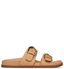 Klapki DeeZee beżowe damskie