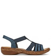 Sandały Rieker granatowe damskie