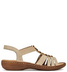 Sandały Rieker beżowe damskie