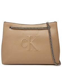 Torebka wieczorowa Calvin Klein Jeans beżowa