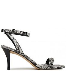 Sandały na obcasie MICHAEL Michael Kors szare