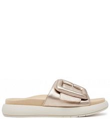 Klapki Gabor złote damskie