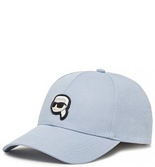 Czapka z daszkiem KARL LAGERFELD niebieska damska