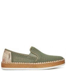 Półbuty Rieker zielone damskie