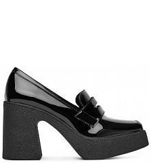 Półbuty na obcasie DeeZee czarne