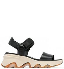 Sandały na obcasie Sorel czarne