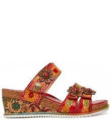 Klapki Laura Vita czerwone damskie