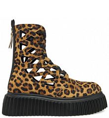 Botki AGL brązowe damskie