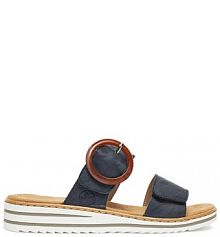 Klapki Rieker granatowe damskie