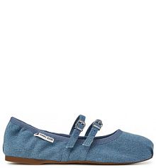 Baleriny Tommy Jeans niebieskie