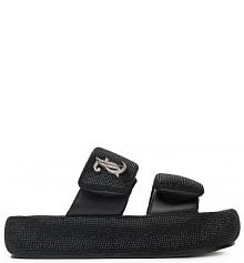 Klapki Juicy Couture czarne damskie