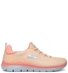 Sneakersy Skechers koralowy damskie