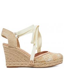 Espadryle Guess beżowe damskie