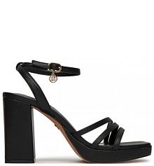 Sandały na obcasie Nine West czarne