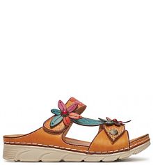 Klapki Laura Vita pomarańczowe damskie