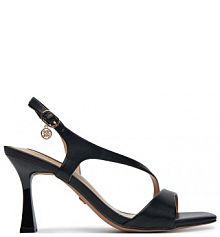 Sandały na obcasie Nine West czarne