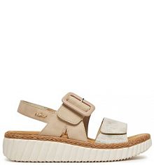 Sandały Rieker beżowe damskie