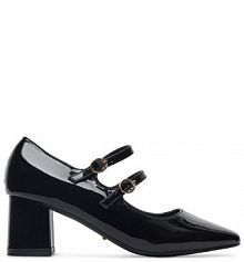 Półbuty na obcasie DeeZee czarne