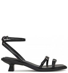 Sandały na obcasie Tommy Jeans czarne