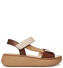 Sandały na obcasie Gabor brązowe