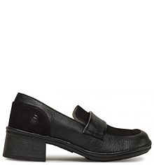 Półbuty na obcasie Fly London czarne