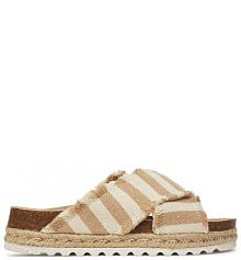 Klapki DeeZee beżowe damskie