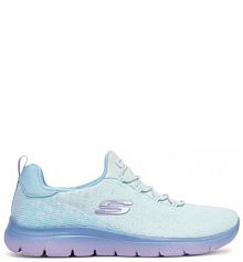 Sneakersy Skechers niebieskie damskie