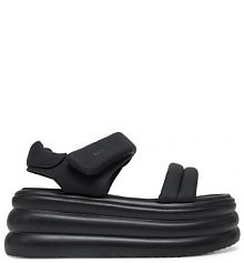 Sandały na obcasie GOE czarne