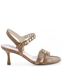 Sandały na obcasie Kennel & Schmenger brązowe