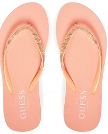 Japonki Guess pomarańczowe damskie