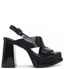 Sandały na obcasie Melissa czarne