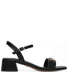 Sandały na obcasie Nine West czarne