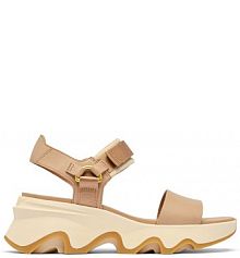 Sandały na obcasie Sorel brązowe