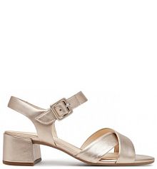 Sandały na obcasie Gabor złote