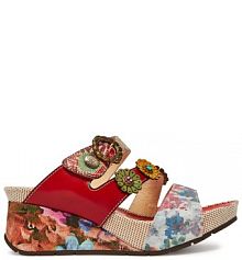 Klapki Laura Vita czerwone damskie