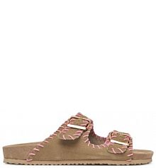 Klapki DeeZee beżowe damskie