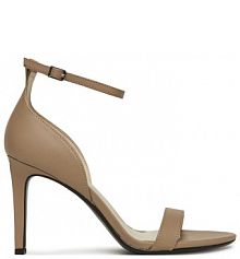Sandały na obcasie Calvin Klein beżowe